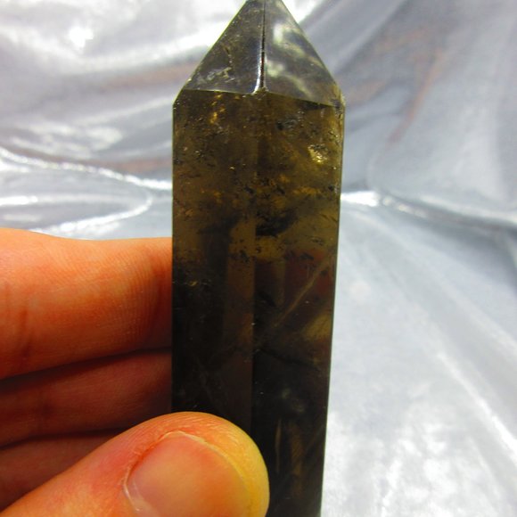 Smoky Quartz Crystal Polished Tower Generator Crystal Meditation Tool - Picture 2 of 8